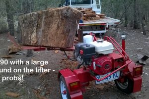 4490 log lifter in action